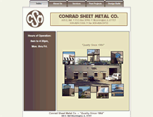 Tablet Screenshot of conradsheetmetal.com